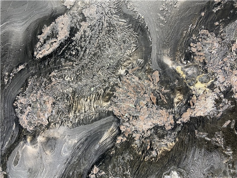 Natural Grey Quartzite Rock Texture Finish Slabs