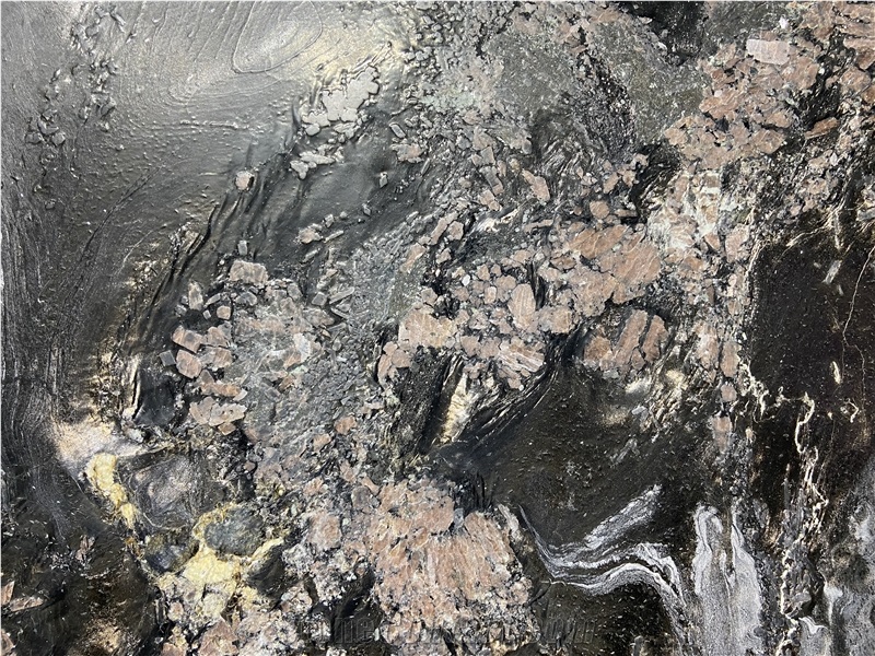Natural Grey Quartzite Rock Texture Finish Slabs