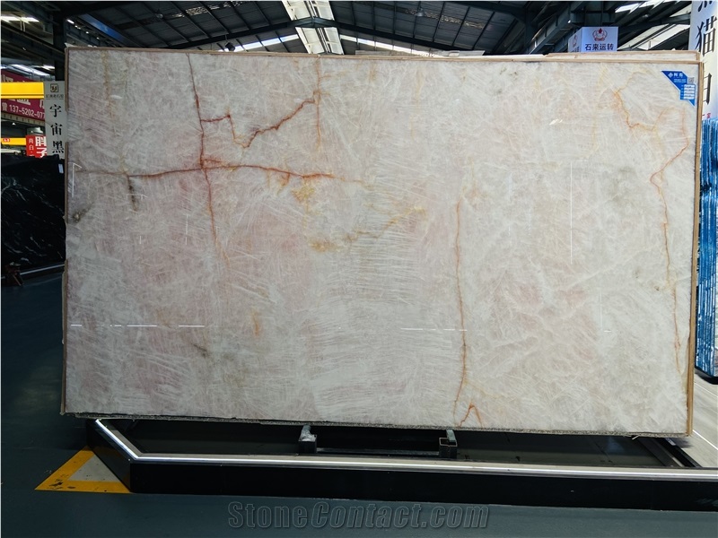 Pink Cristallo Quartzite Slabs 20Mm Thick