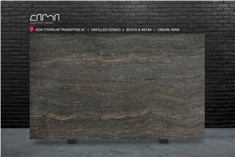 Titanium Travertine  Slabs