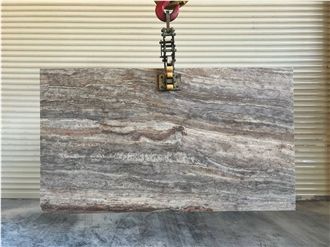 Roman Silver Travertine Slabs
