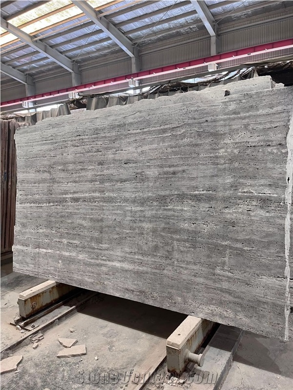 Takab Silver Travertine Slabs