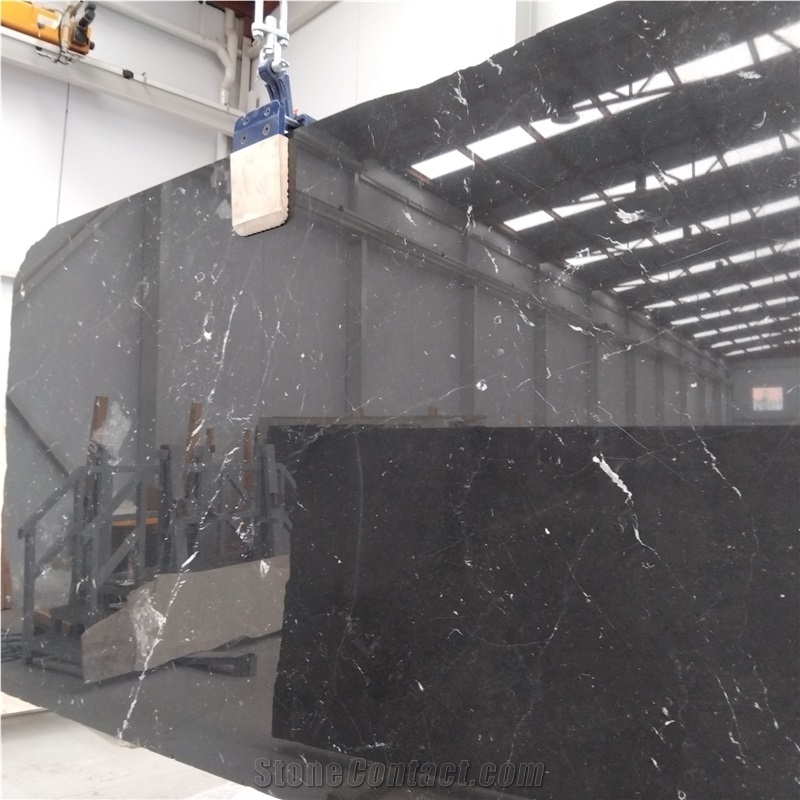 Turkey Black Marquina Marble Slabs