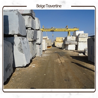 Isfahan Varton Petro Beige Travertine Blocks