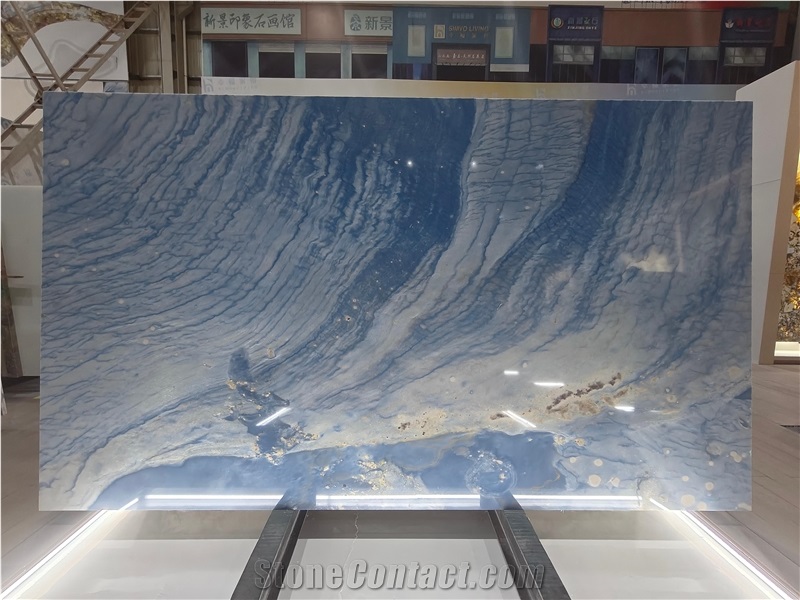 Azul Macaubas Quartzite Luxury Stone Big Slabs