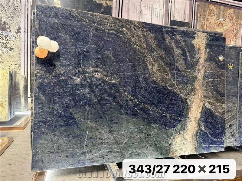 Brazil Azul Bahia Granite Slab Customzied Floor Tiles