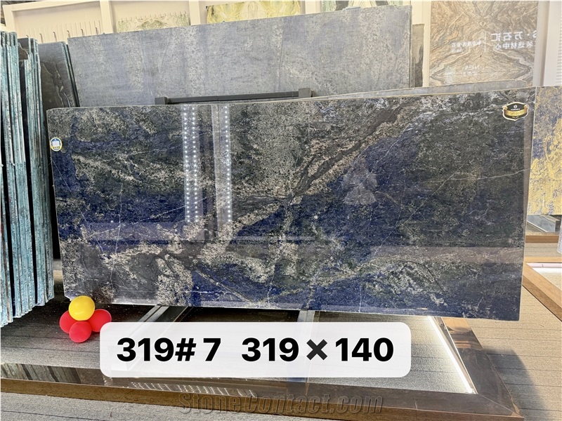 Brazil Azul Bahia Granite Slab Customzied Floor Tiles