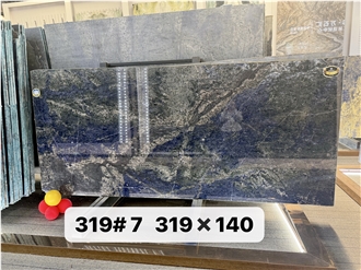 Brazil Azul Bahia Granite Slab Customzied Floor Tiles