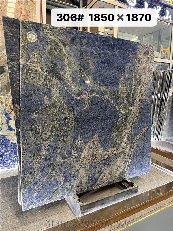 Brazil Azul Bahia Granite Slab Customzied Floor Tiles