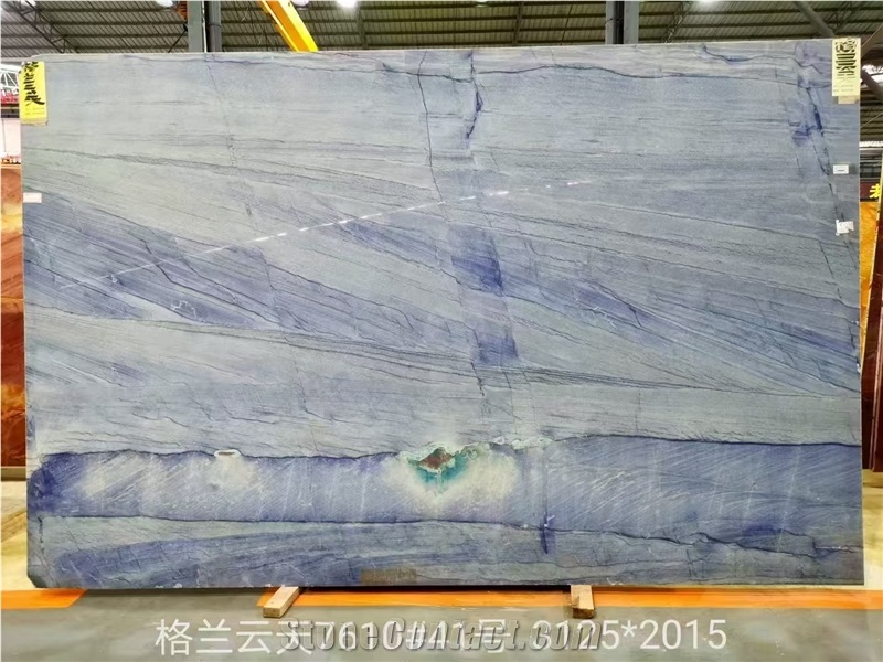 Brazil Azul Macaubas Quartzite Slabs Wall Decor Tile