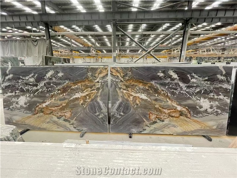 Brazil Macaubas Fantasy Gold Quartzite Slabs