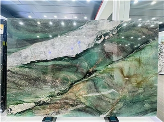 Brazil Patek Emerald Royal Green Quartzite Slabs