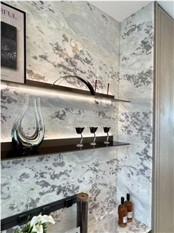 Namibia Royal Oyster White Marble Slab Tiles