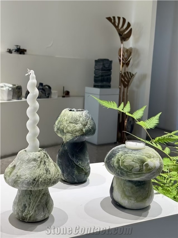 Natural Marble Candle Jars, Hotel Bathroom Aromatherapy