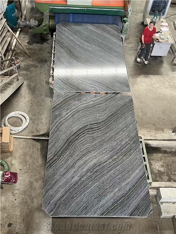 Ancient Wood Grain Marble Polished Slabs Tiles