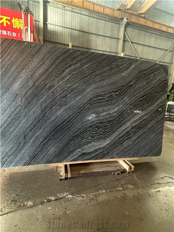 Ancient Wood Grain Marble Polished Slabs Tiles