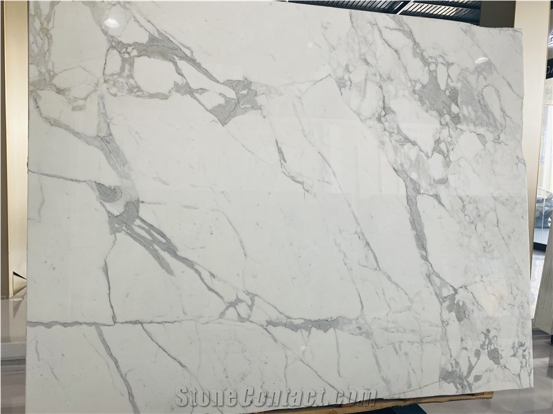Arabescato Carrara Polished Marble Slabs
