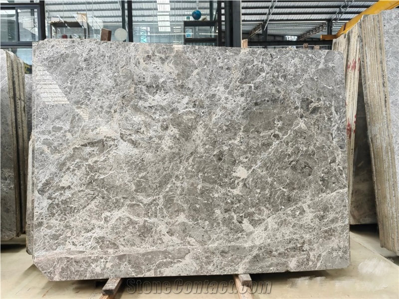 Athen Grey Polish Marble Slabs For Interior Using