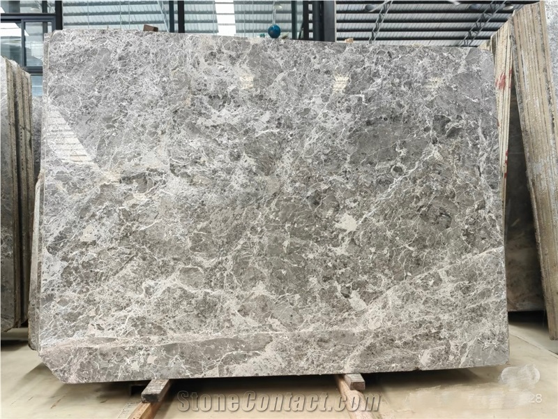 Athen Grey Polish Marble Slabs For Interior Using