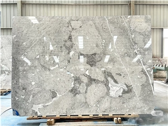Athen Grey Polish Marble Slabs For Interior Using