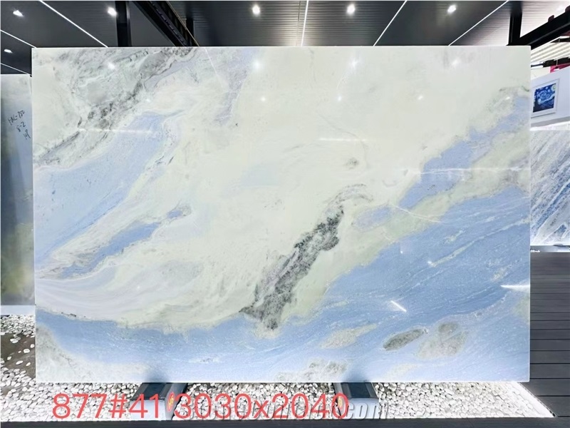 Azul Cielo Sky Azul Acquamarina Marble Slabs