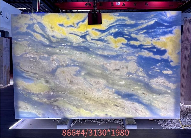Azul Cielo Sky Azul Acquamarina Marble Slabs