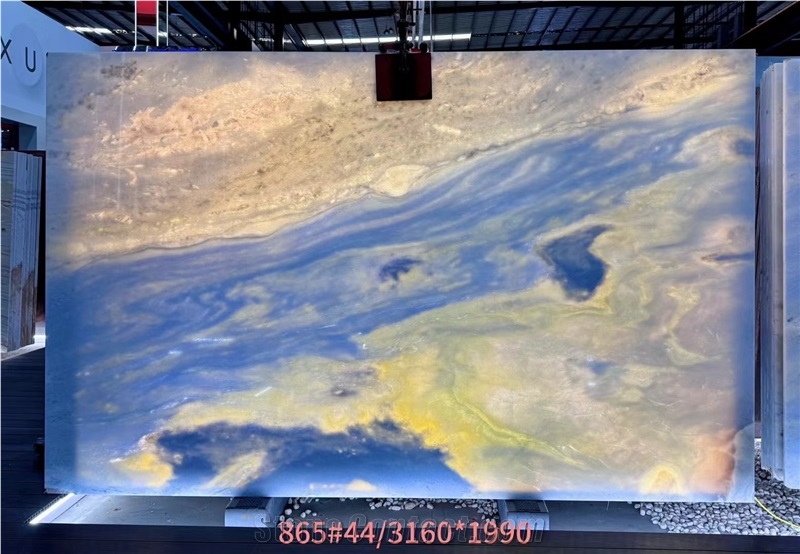 Azul Cielo Sky Azul Acquamarina Marble Slabs