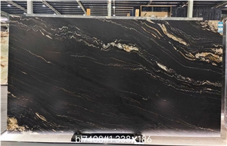 Black Taurus Granite Slabs For Luxury Wall Design