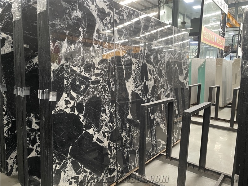 Bvlgari Black Polished Marble Slabs