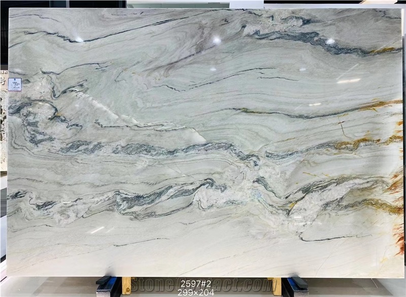 Calacatta Macaubas Quartzite  Slabs