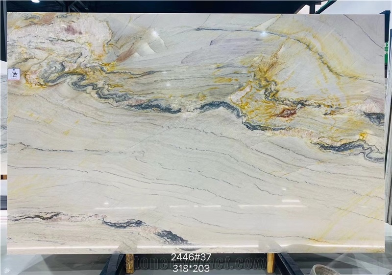 Calacatta Macaubas Quartzite  Slabs