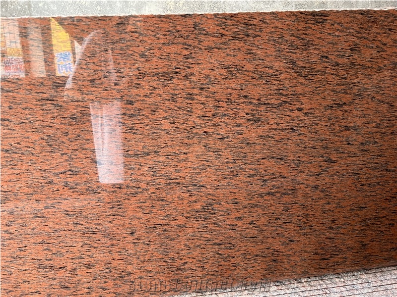 Camellia Red Granite American Red Slabs For Decoration