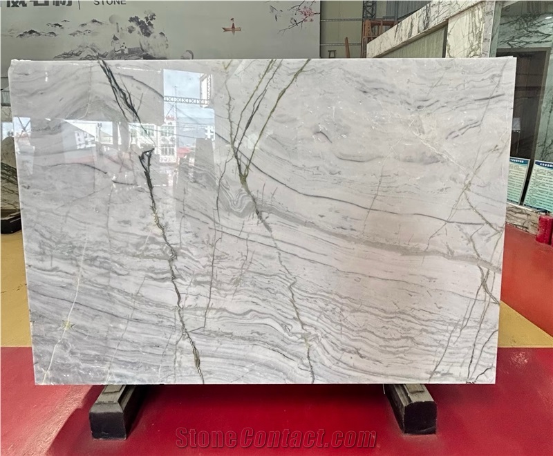 Chinese Clivia Polished Marble Slabs For Decoration