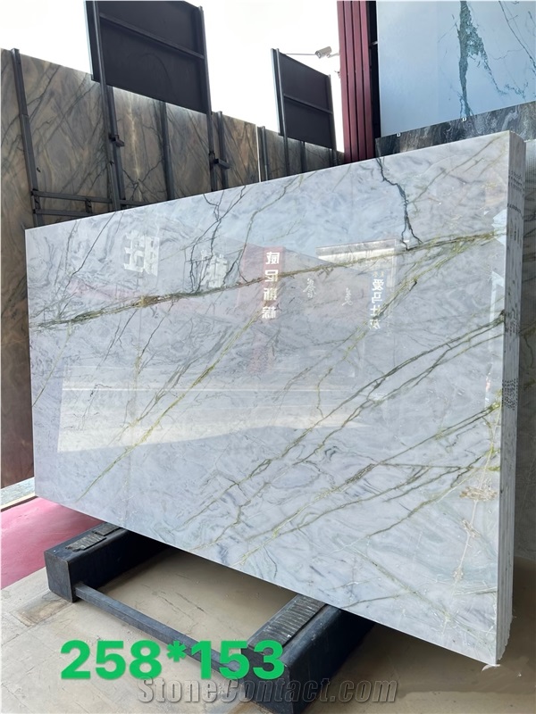 Chinese Clivia Polished Marble Slabs For Decoration