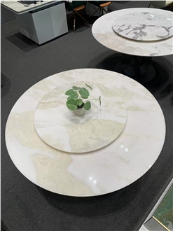 Customizable Shape High-End Restaurant Marble Table Tops