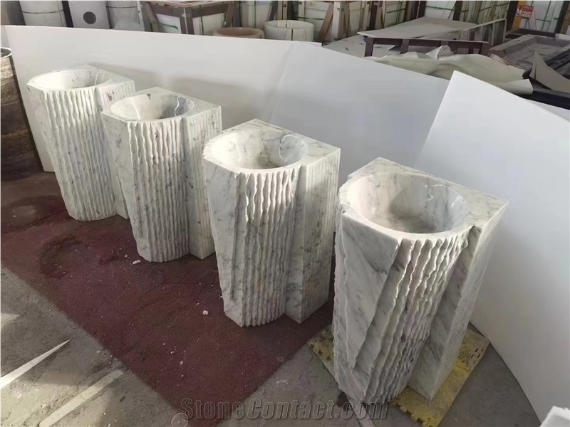 Factory Price Marble Pedestal Basin