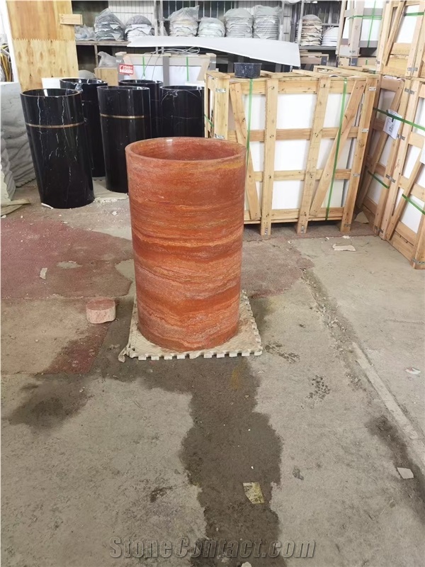 Factory Price Marble Pedestal Basin