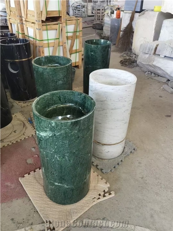 Factory Price Marble Pedestal Basin