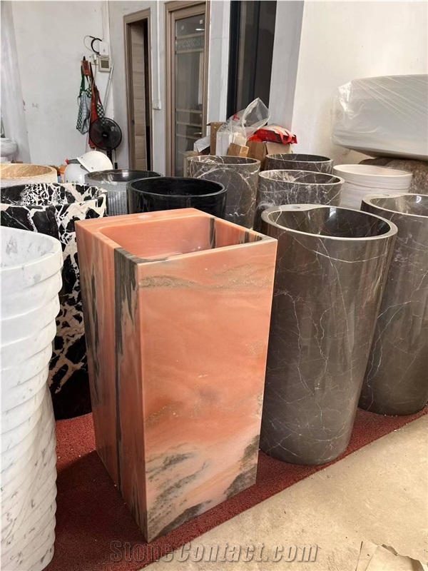 Factory Price Marble Pedestal Basin