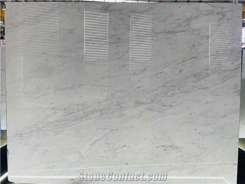 Greece White Ariston Polish Marble Slabs For Interior Using