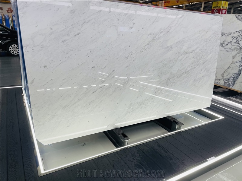 Greece White Ariston Polish Marble Slabs For Interior Using