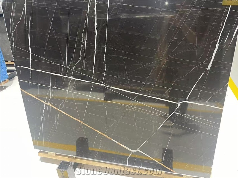 High Quality Noir Aziza Marble Slabs For Nice Design