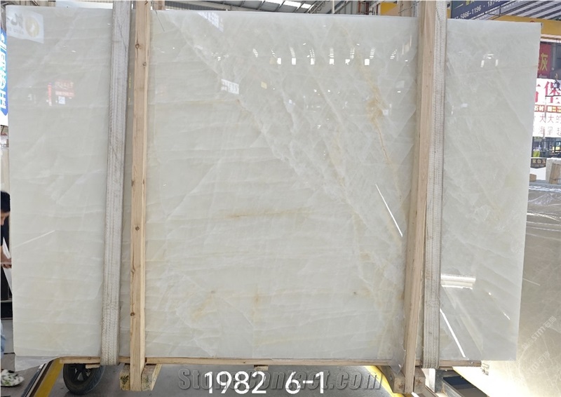 Ice Age Onyx Slabs For High-End Decor