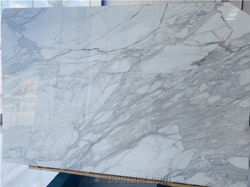 Italy Bianco Calacatta Marble Slabs
