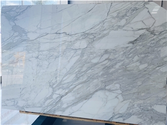 Italy Bianco Calacatta Marble Slabs