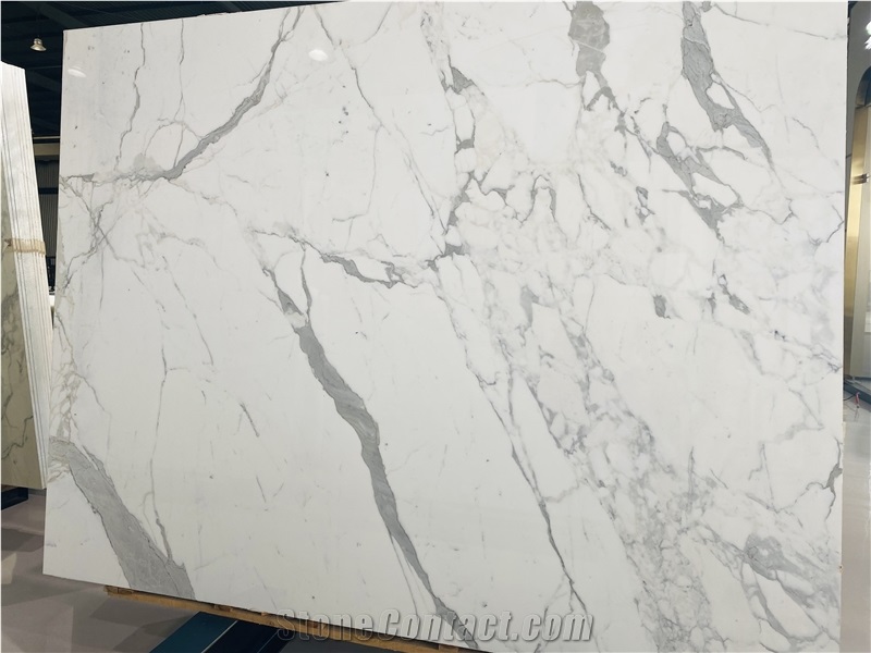 Italy Bianco Calacatta Marble Slabs