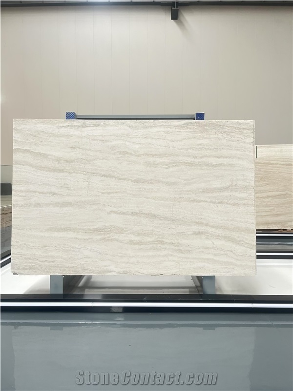 Italy Good Quality Ivory White Travetine Slabs