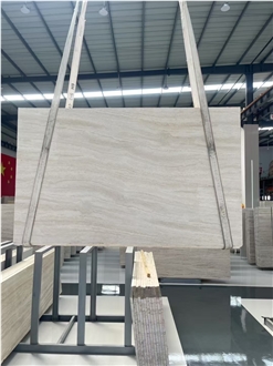 Italy Good Quality Ivory White Travetine Slabs