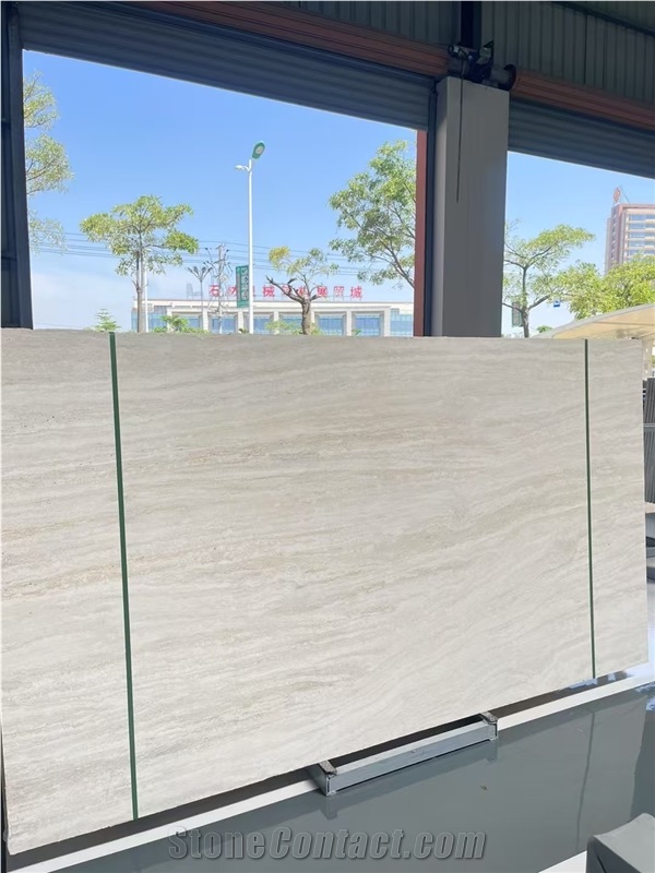 Italy Good Quality Ivory White Travetine Slabs