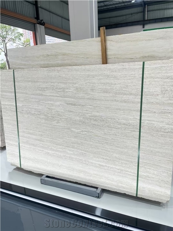 Italy Good Quality Ivory White Travetine Slabs